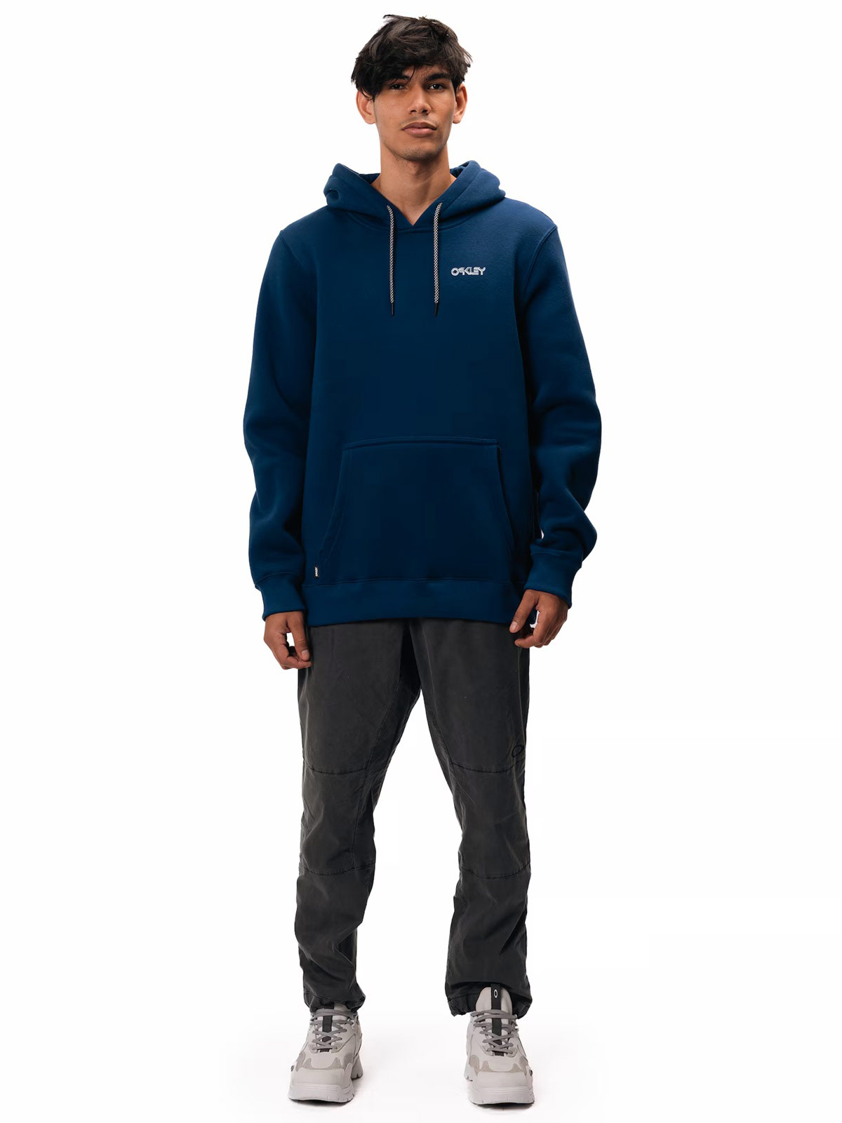 POLERA HOMBRE OAKLEY AZUL B1B CHROMED HOODIE - 5