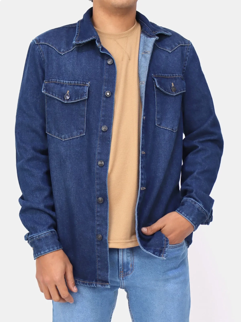 SOBRE CAMISA ALGODÓN HOMBRE KAYRA MAN DENIM - 1