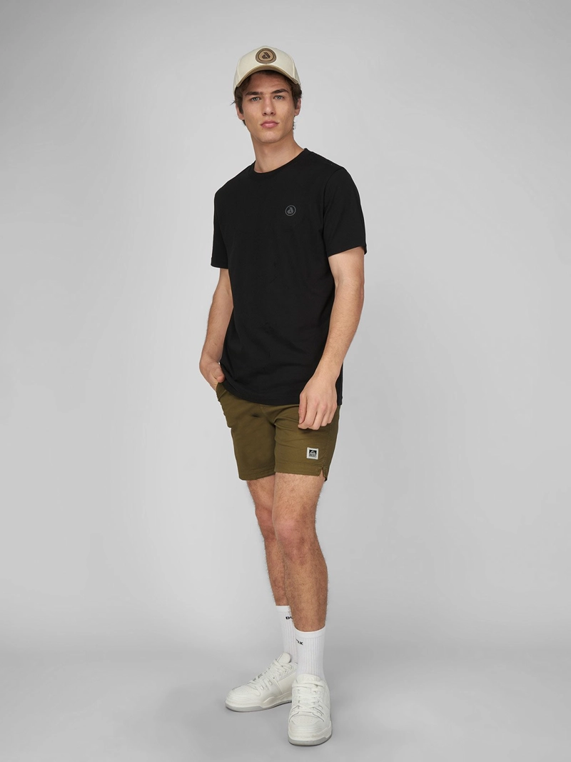 POLO MANGA CORTA ALGODÓN HOMBRE DUNKELVOLK NEGRO 3D LOGO - 1