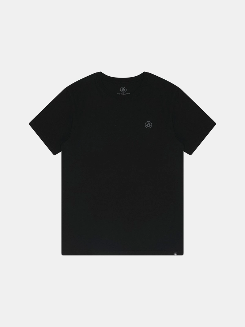 POLO MANGA CORTA ALGODÓN HOMBRE DUNKELVOLK NEGRO 3D LOGO - 3