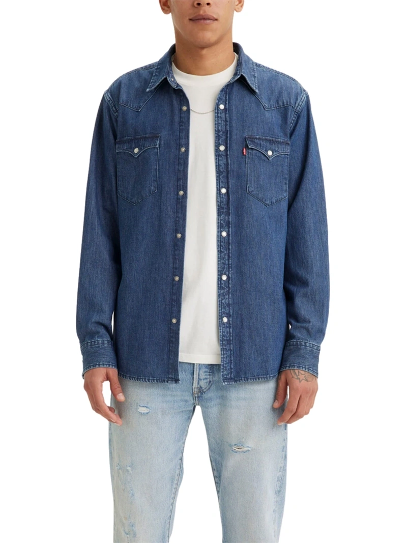 CAMISA MANGA LARGA ALGODÓN HOMBRE LEVI’S AZUL CLASSIC WESTERN STANDARD - 1