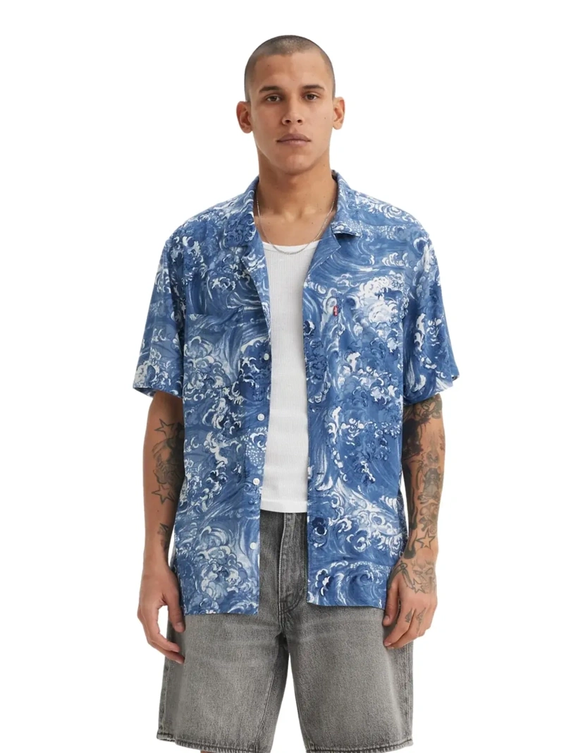 CAMISA MANGA CORTA HOMBRE LEVI'S AZUL CLASSIC CAMPER - 1