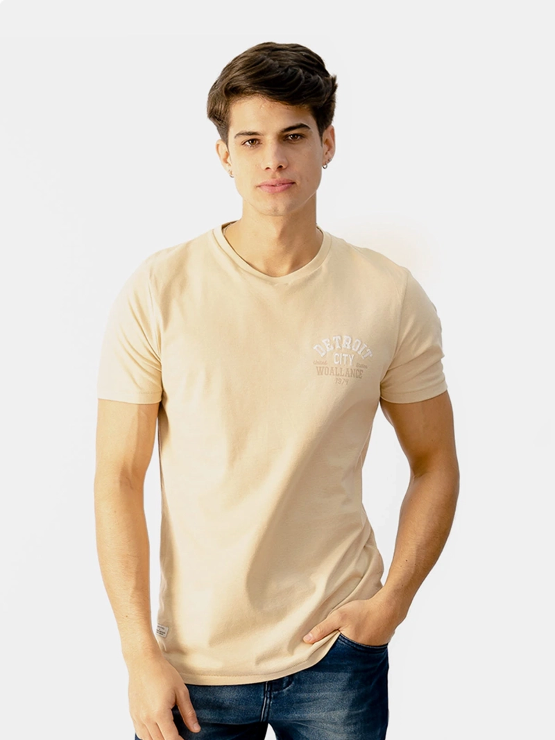 POLO MANGA CORTA ALGODÓN HOMBRE WOALLANCE FERRAND H25 - 1
