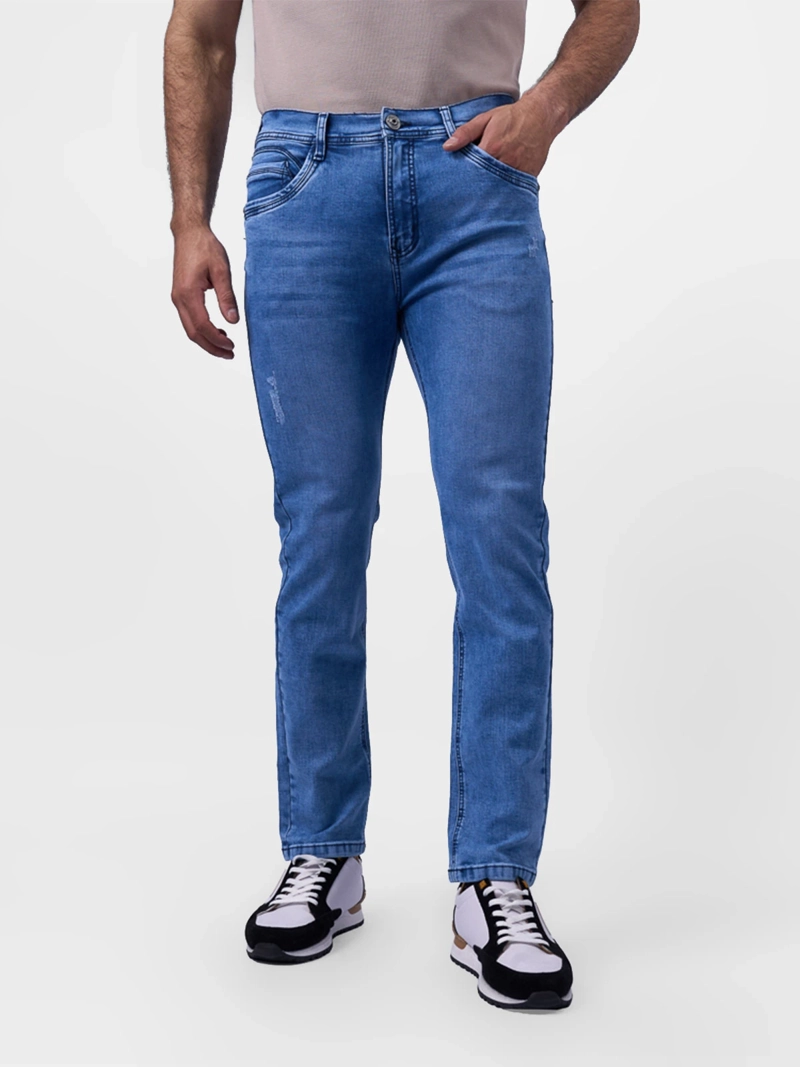 JEANS ALGODÓN PITILLO HOMBRE BRONCO F-LUTHOR - 1