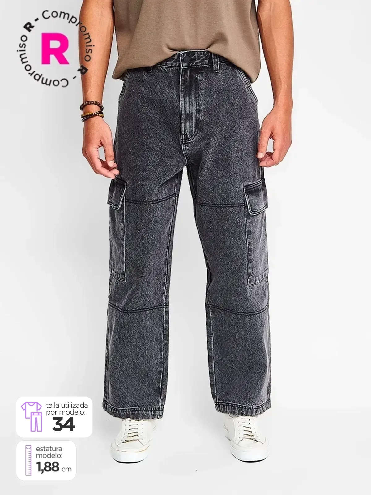 JEANS ALGODÓN HOMBRE INDEX BARGO - 1