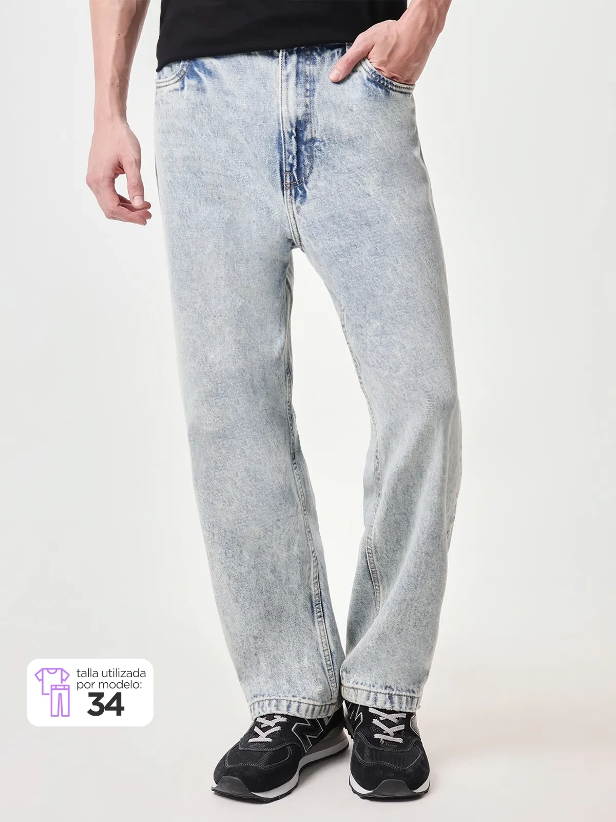 JEANS ALGODÓN HOMBRE INDEX DAGGY - 1