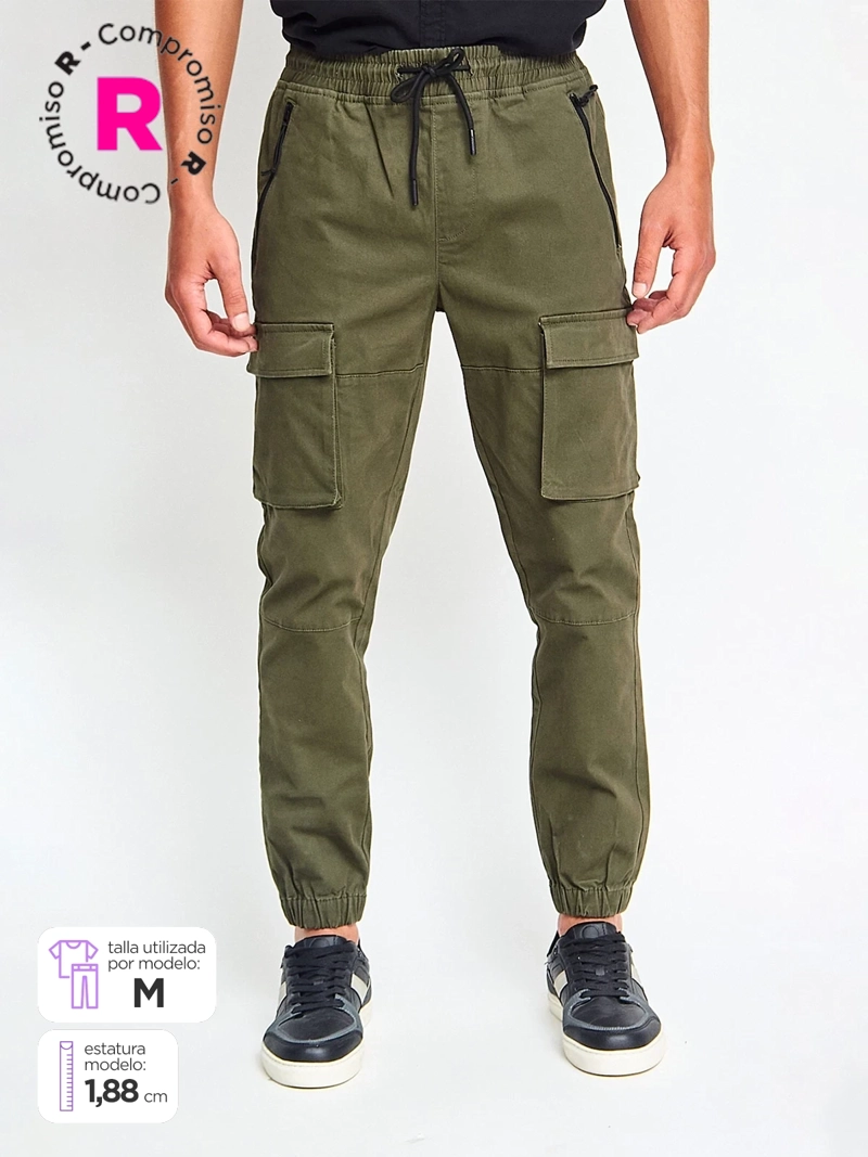 PANTALÓN JOGGER HOMBRE BARBADOS CARGO - 1