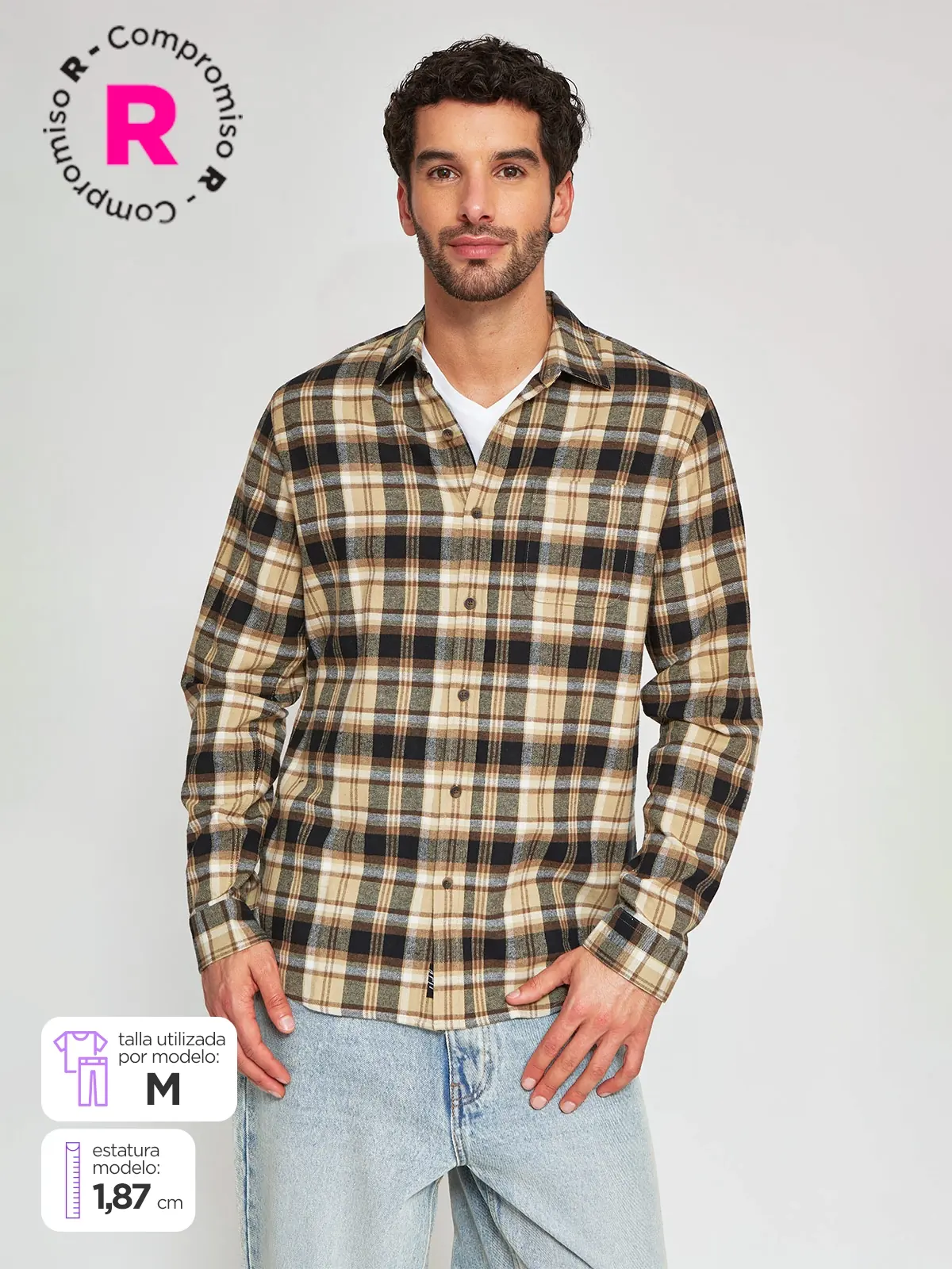 CAMISA MANGA LARGA HOMBRE HALF - 1
