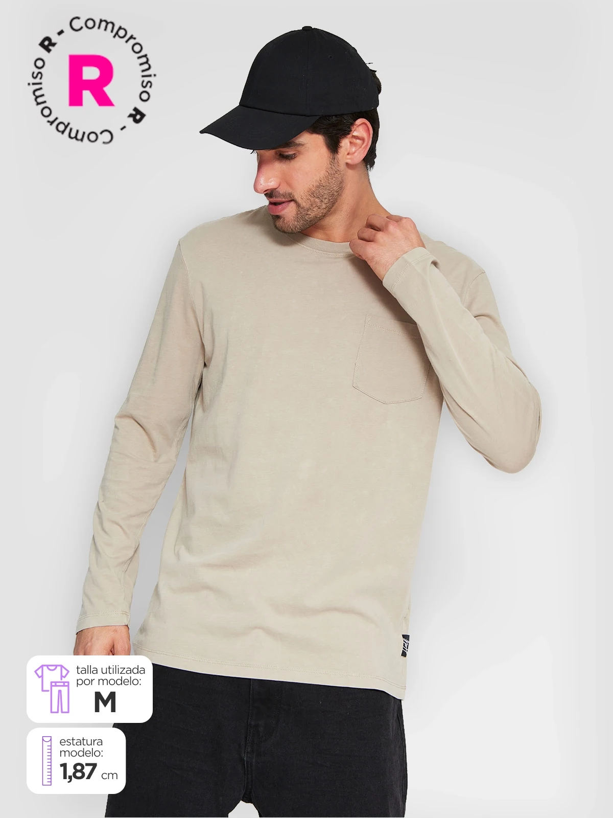 POLO MANGA LARGA HALF HOMBRE GARMENT - 1