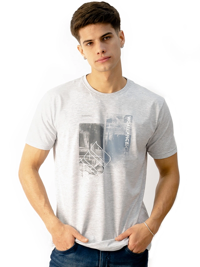 POLO MANGA CORTA ALGODÓN HOMBRE WOALLANCE CLASICO 020 - 3