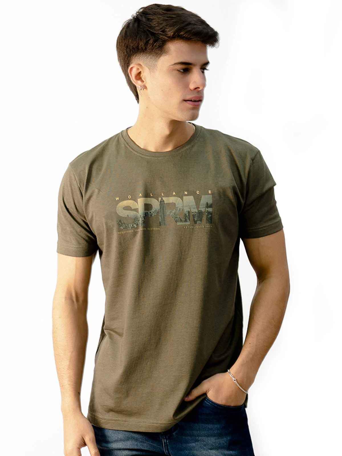 POLO MANGA CORTA ALGODÓN HOMBRE WOALLANCE CLASICO 024 - 1