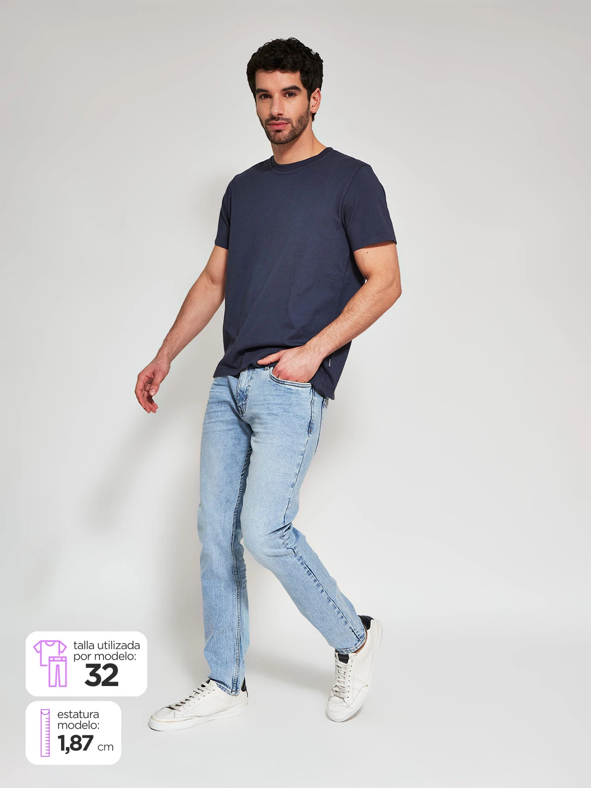 JEANS ALGODÓN SKINNY HOMBRE BARBADOS - 1