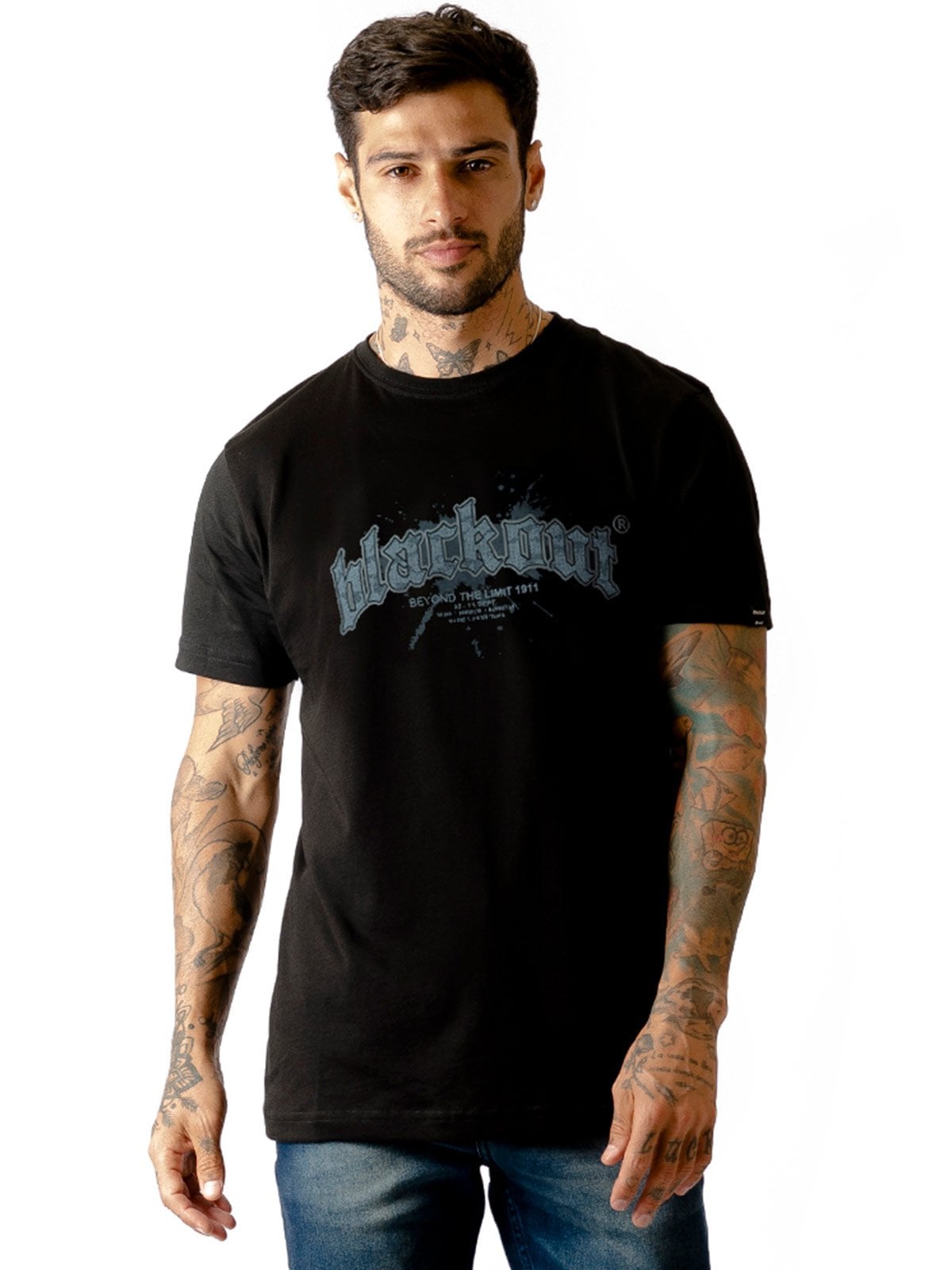 POLO MANGA CORTA HOMBRE BLACKOUT BÁSICO - 1