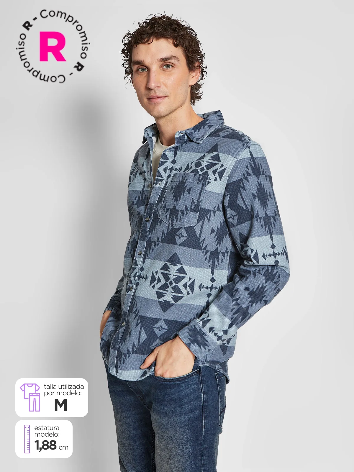 CAMISA MANGA LARGA HOMBRE BARBADOS - 1