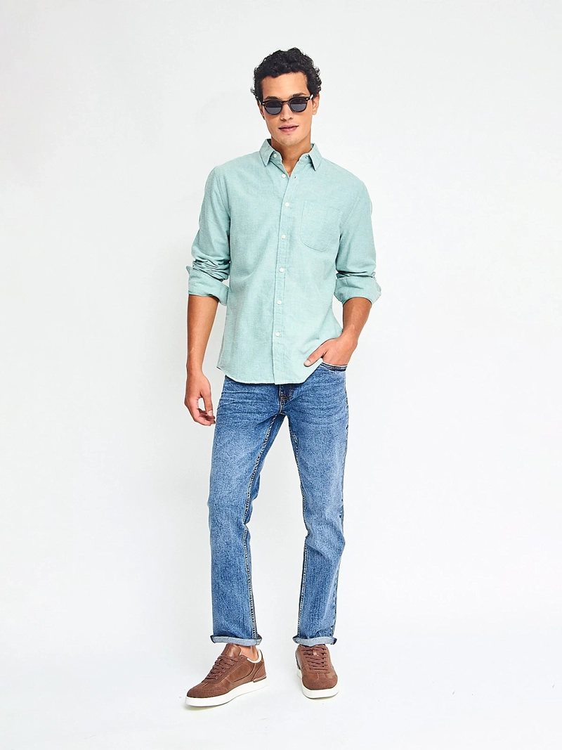 CAMISA MANGA LARGA HOMBRE AERO OXFORD - 4