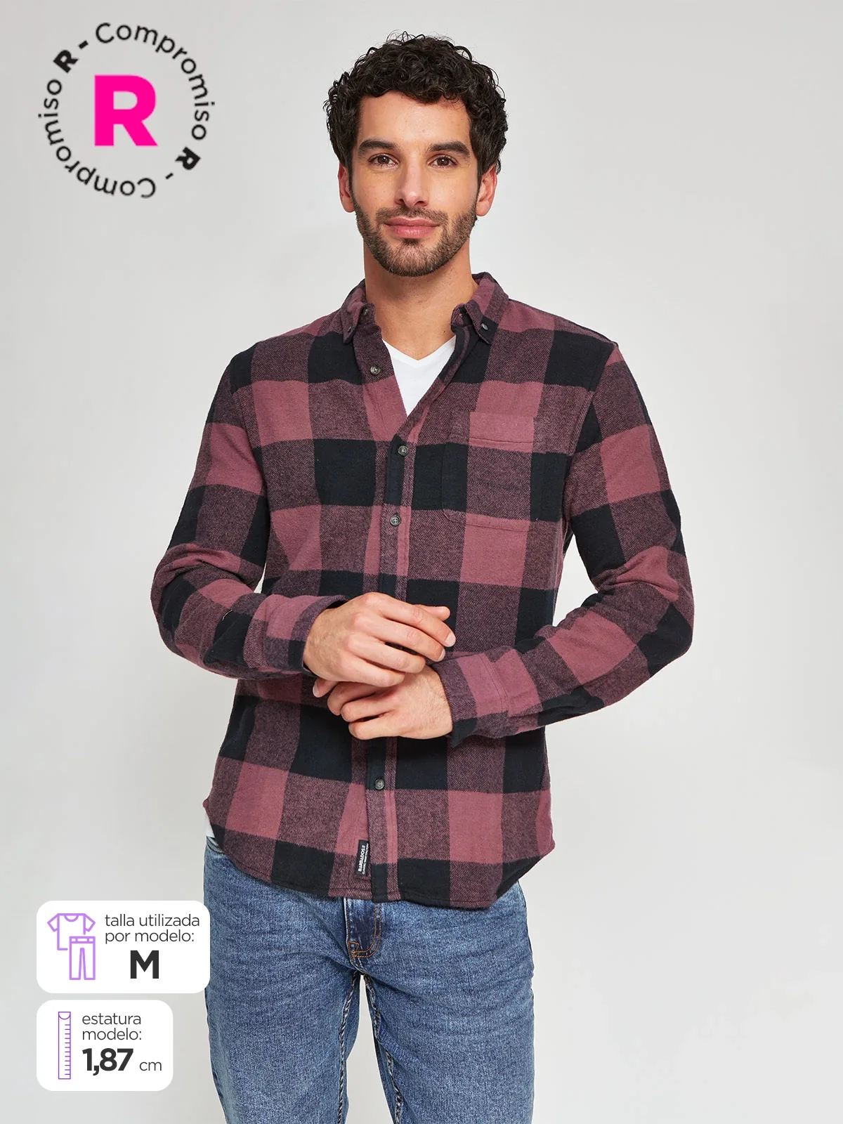CAMISA MANGA LARGA HOMBRE BARBADOS - 1