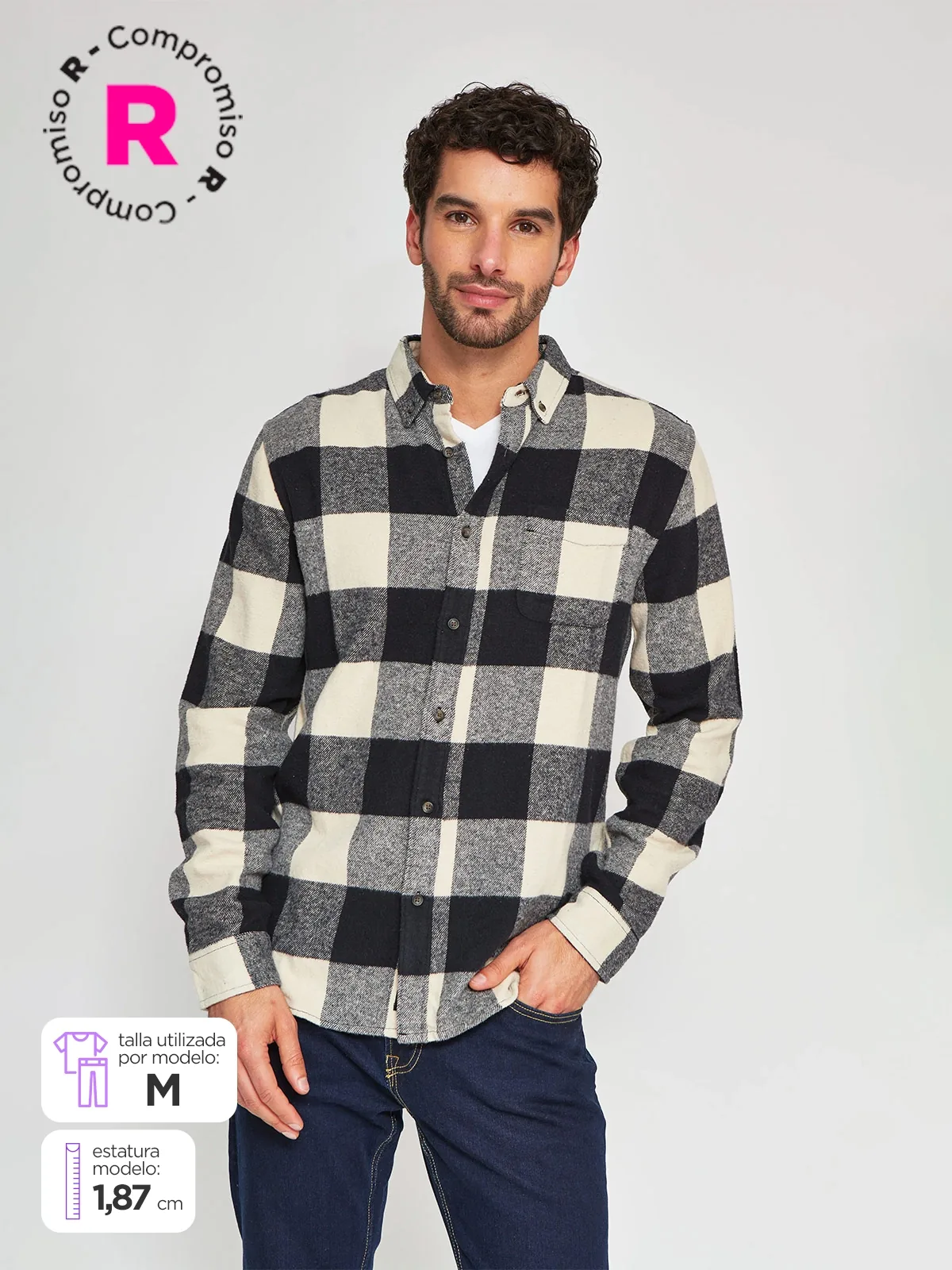 CAMISA MANGA LARGA HOMBRE BARBADOS - 1