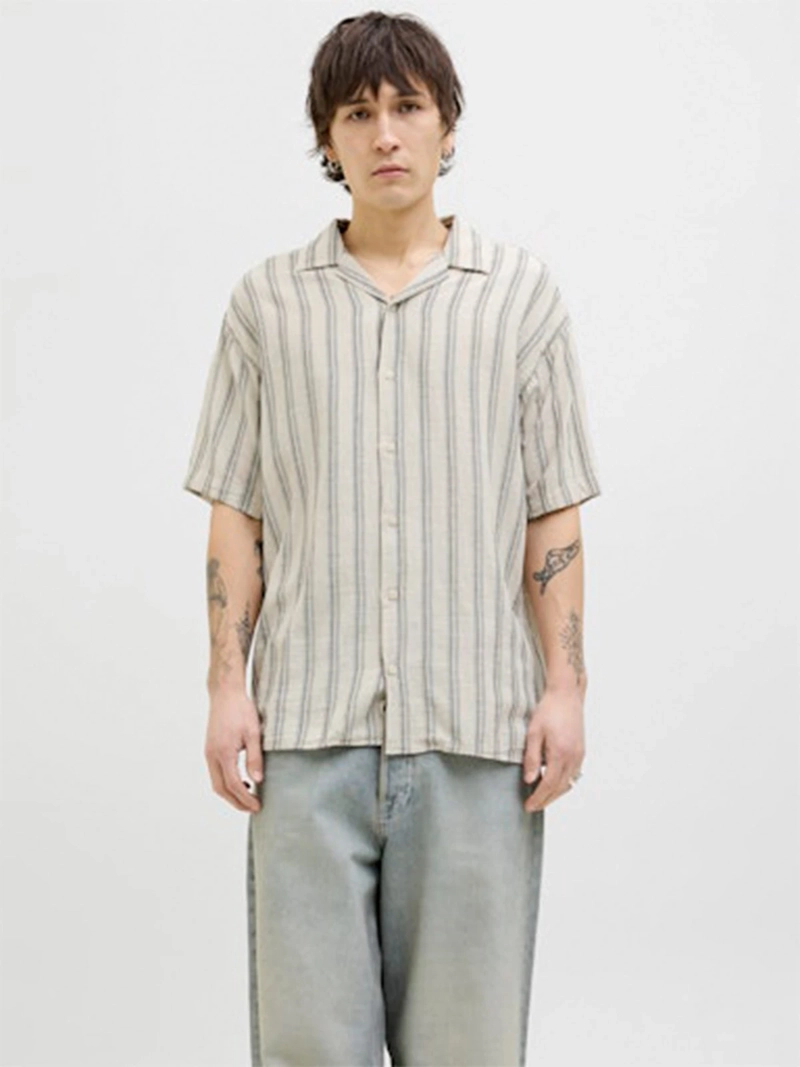 CAMISA MANGA CORTA ALGODÓN HOMBRE JACK & JONES 12268457 - 1