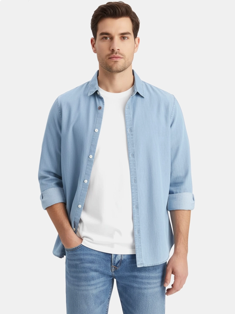 CAMISA MANGA LARGA ALGODÓN HOMBRE HUMMER - 1