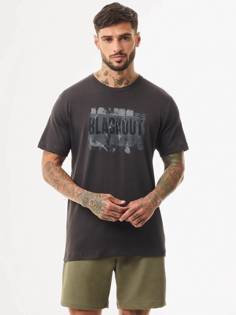 POLO MANGA CORTA ALGODÓN HOMBRE BLACKOUT BASICO 023 H25 - 1