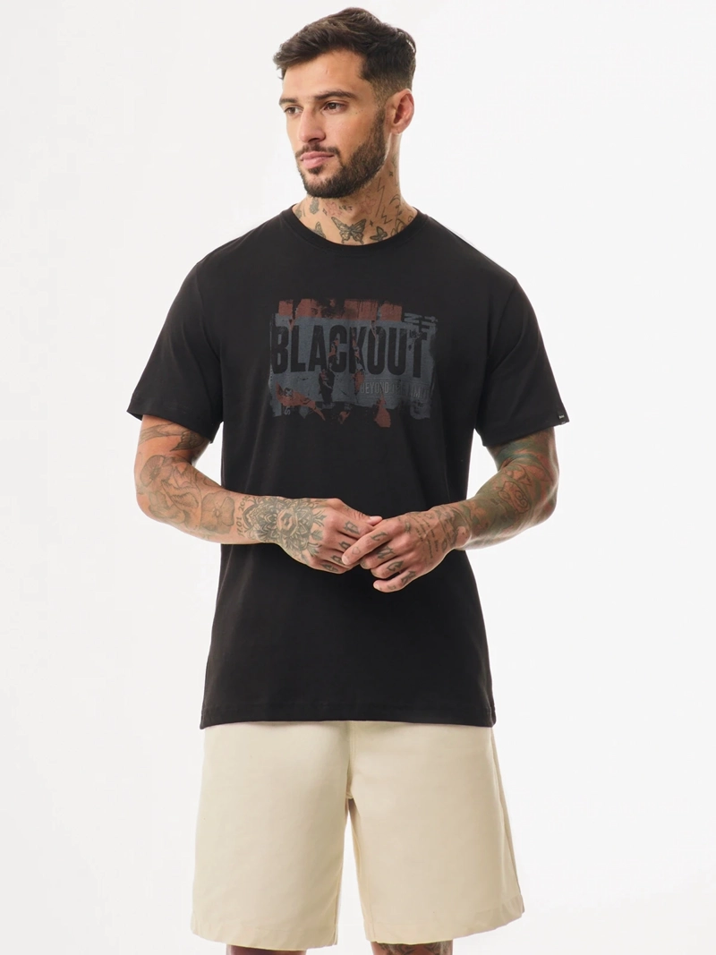 POLO MANGA CORTA ALGODÓN HOMBRE BLACKOUT BASICO 023 H25 - 1