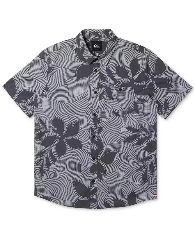 CAMISA MANGA CORTA ALGODÓN HOMBRE QUIKSILVER MULTICOLOR HI CARVED PADDLE WOVEN - 1