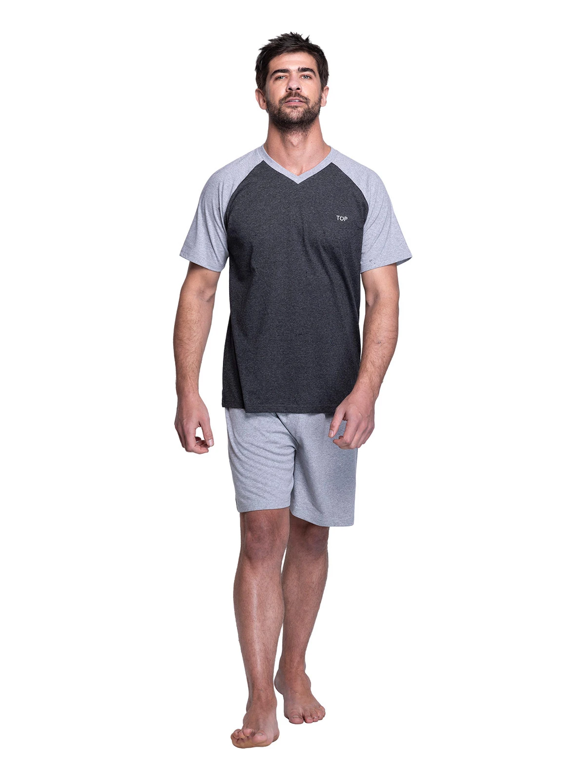 PIJAMA HOMBRE TOP BÁSICO VERANO ALGODÓN - 2