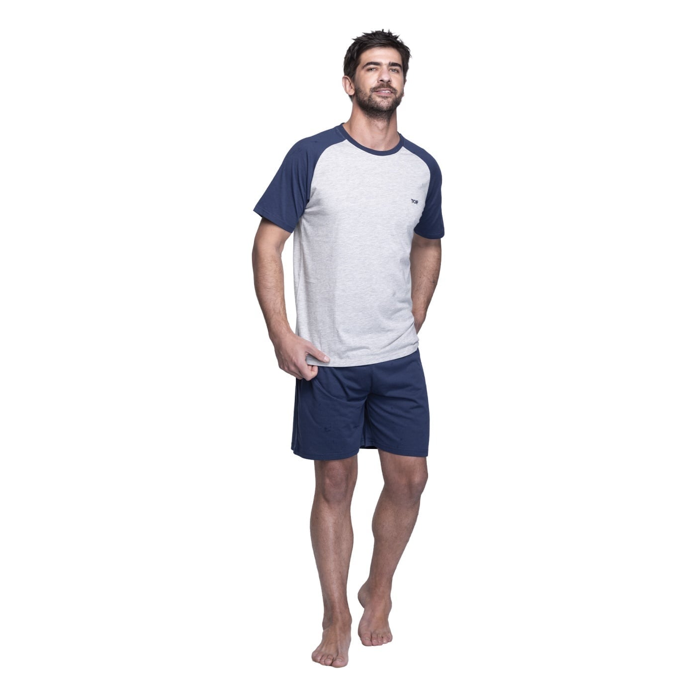 PIJAMA HOMBRE TOP BÁSICO VERANO ALGODÓN - 2