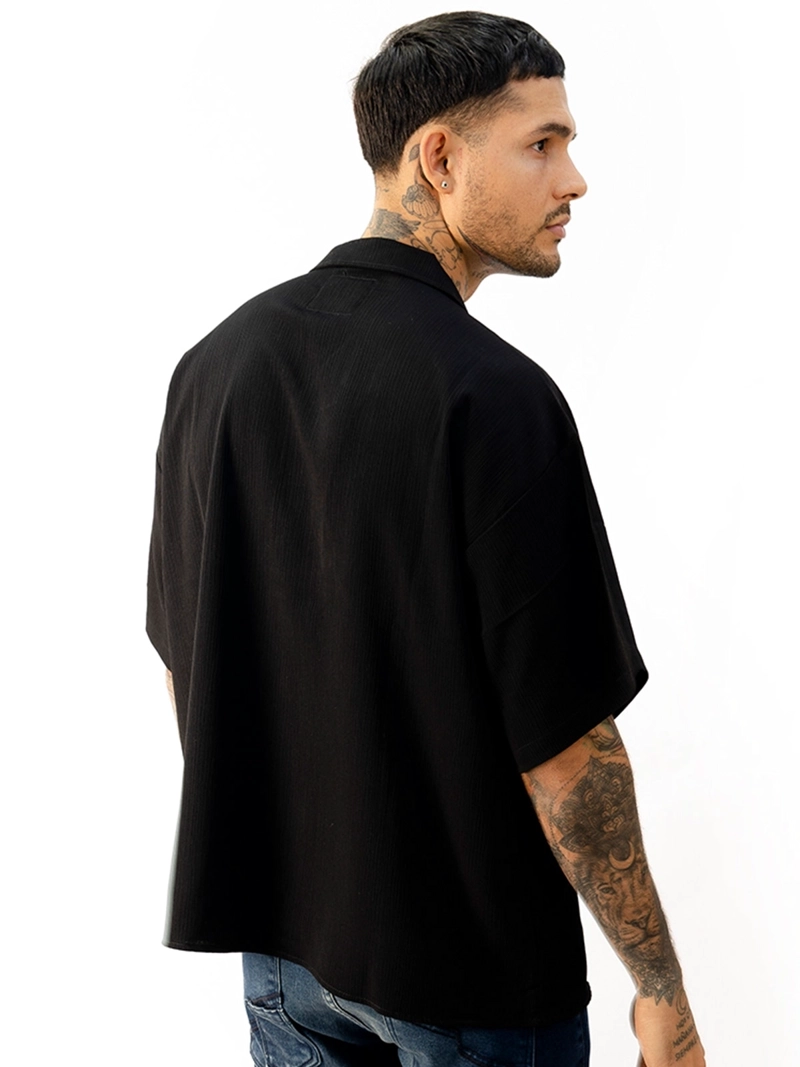 CAMISA MANGA CORTA ALGDÓN BLACKOUT FLETCHER H25-26 - 2