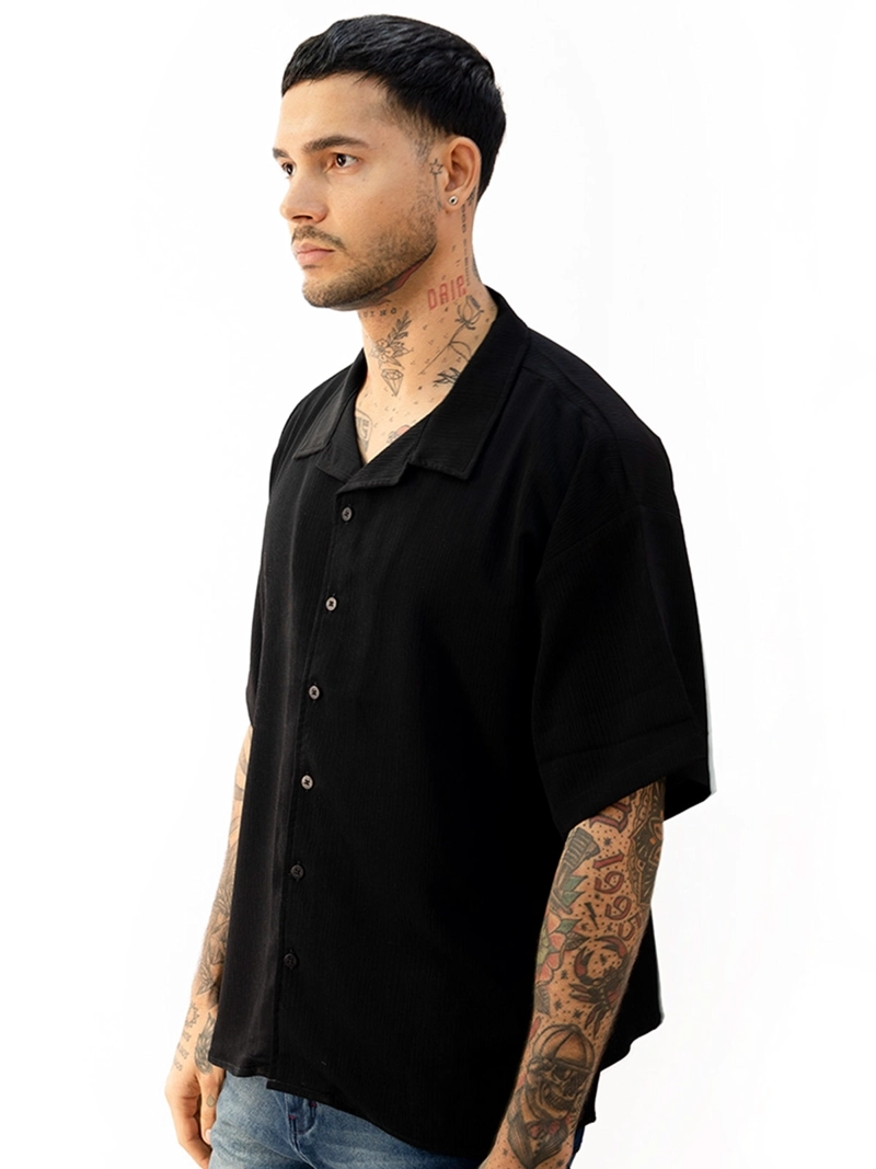 CAMISA MANGA CORTA ALGDÓN BLACKOUT FLETCHER H25-26 - 3