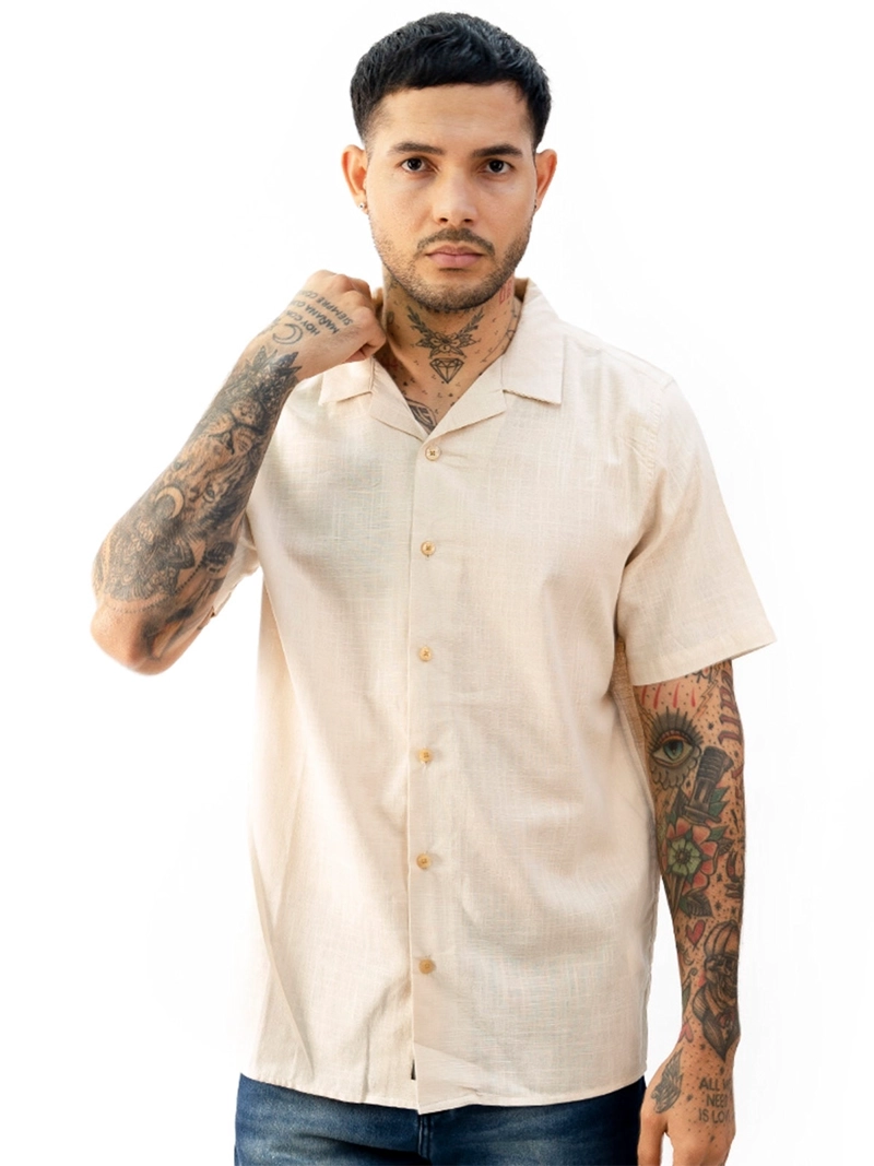 CAMISA MANGA CORTA ALGDÓN BLACKOUT BANKS H25-26 - 1