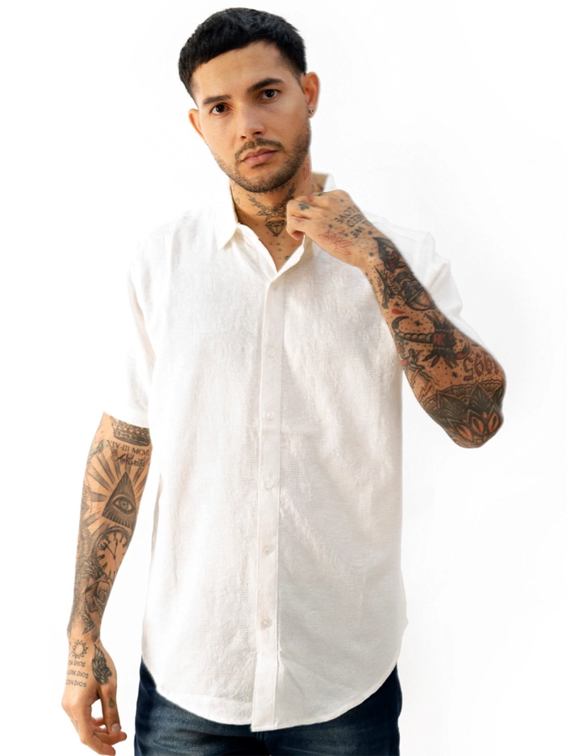 CAMISA MANGA CORTA ALGDÓN BLACKOUT BANKS H25-26 - 1