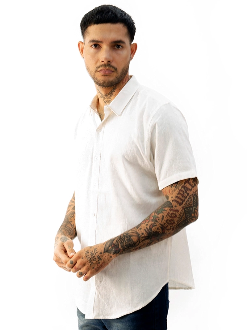 CAMISA MANGA CORTA ALGDÓN BLACKOUT BANKS H25-26 - 3