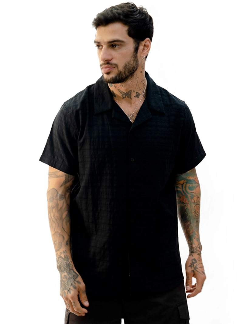 CAMISA MANGA CORTA ALGDÓN BLACKOUT CORONA H25-26 - 1