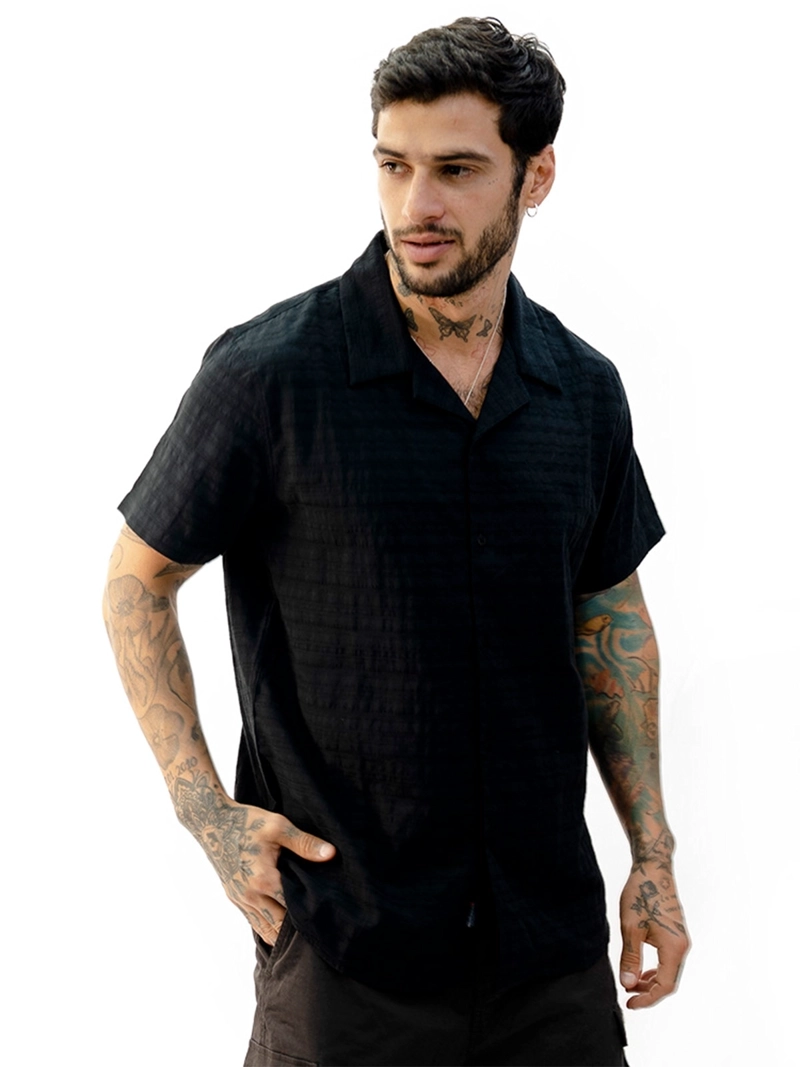CAMISA MANGA CORTA ALGDÓN BLACKOUT CORONA H25-26 - 3