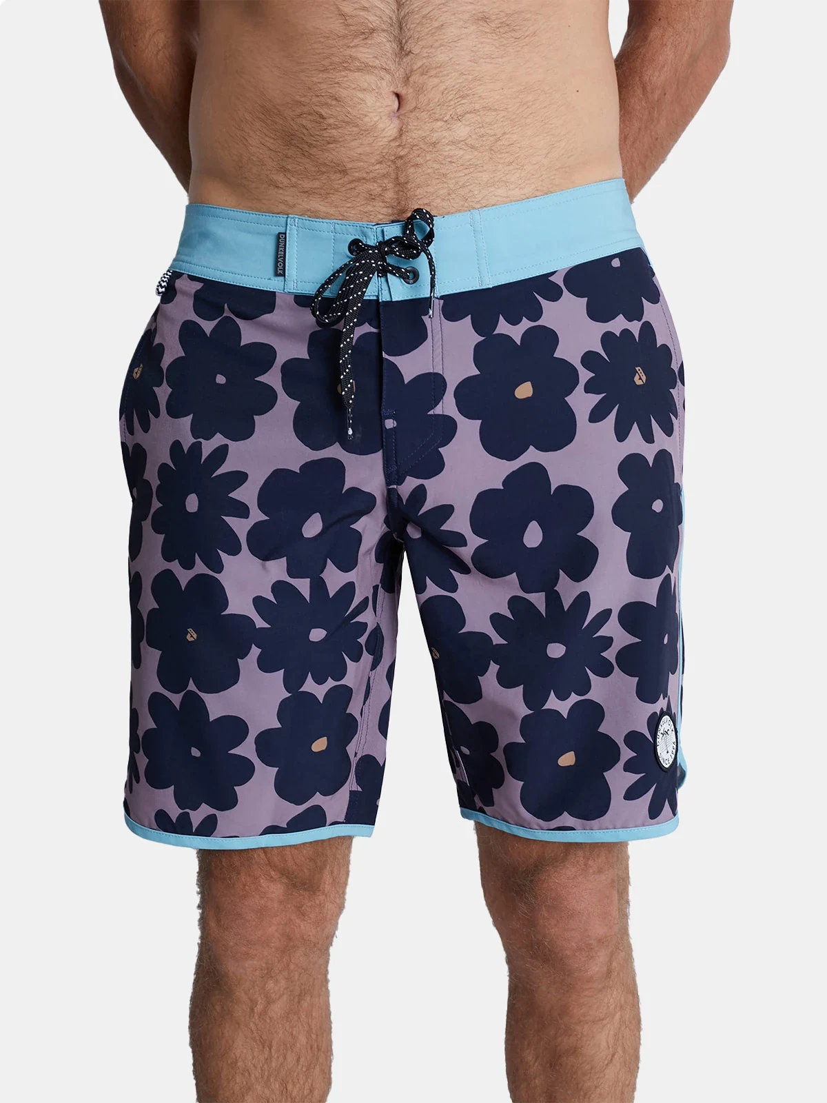 ROPA DE BAÑO HOMBRE DUNKELVOLK FLOWER VICKY 16" NEGRO - 1