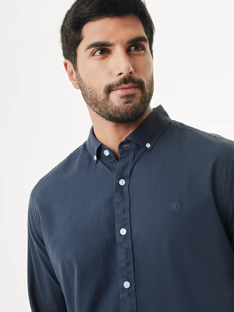 CAMISA MANGA LARGA HOMBRE DUNKELVOLK 100% ALGODON PIMA - 4