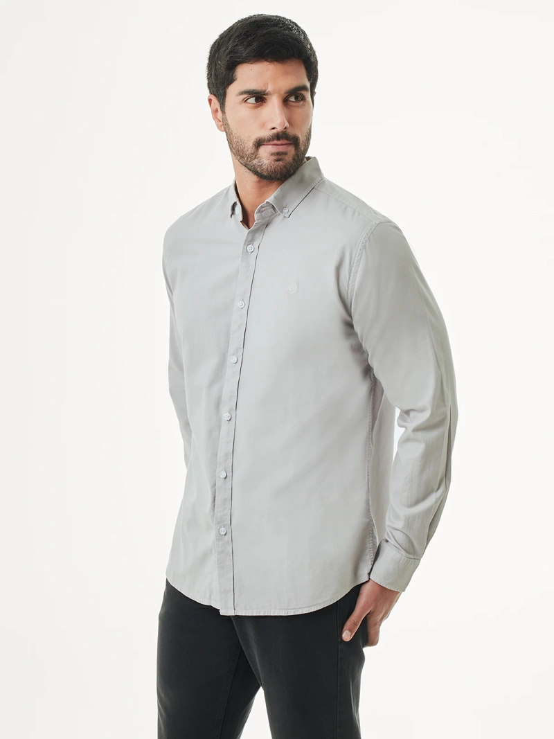 CAMISA MANGA LARGA HOMBRE DUNKELVOLK 100% ALGODON PIMA - 3