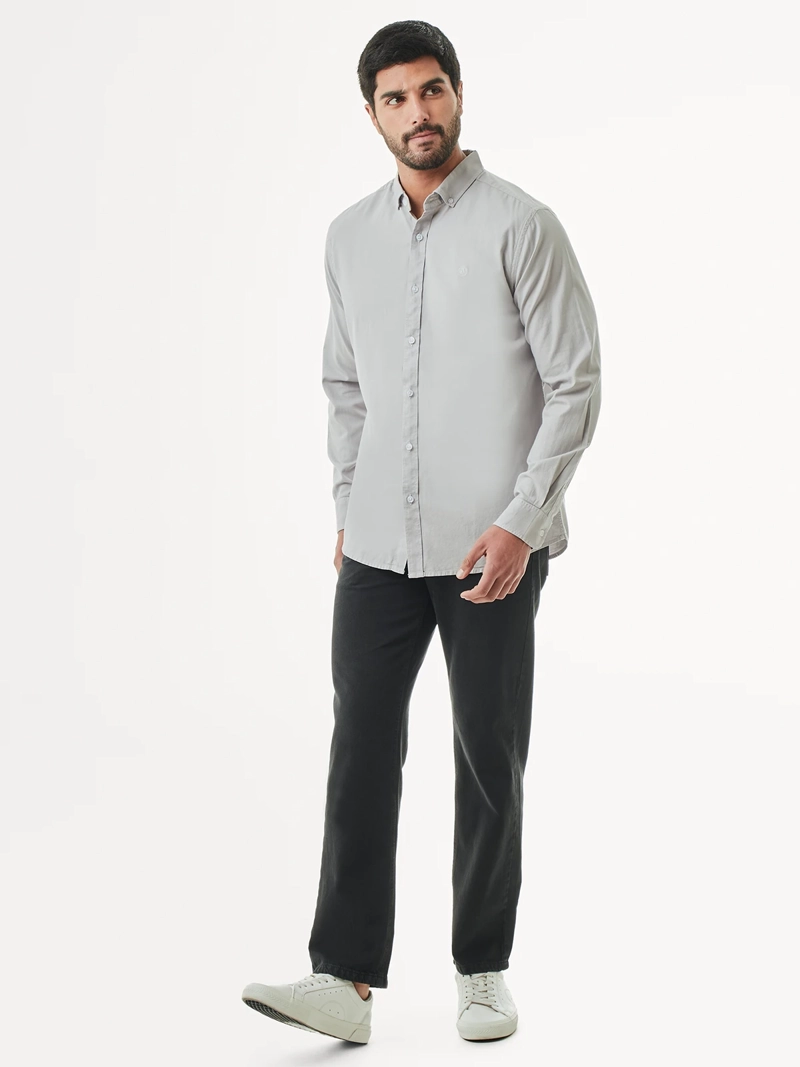 CAMISA MANGA LARGA HOMBRE DUNKELVOLK 100% ALGODON PIMA - 5