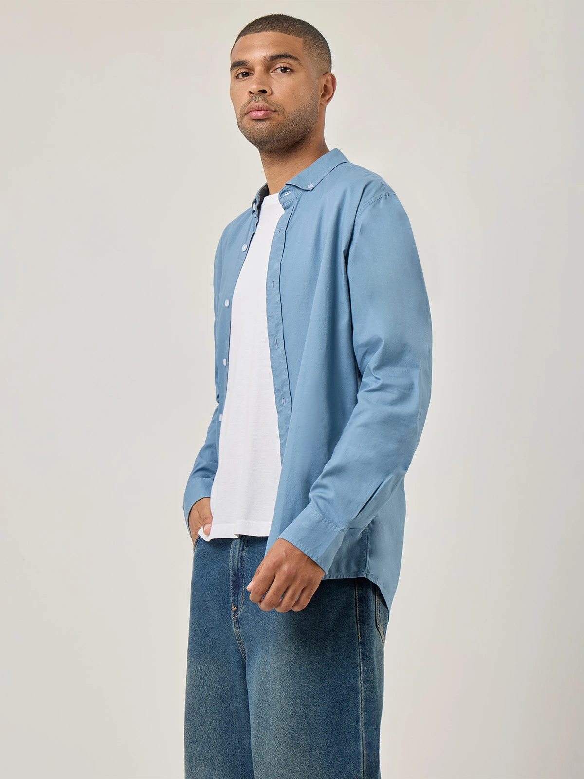 CAMISA MANGA LARGA HOMBRE DUNKELVOLK 100% ALGODON PIMA - 3