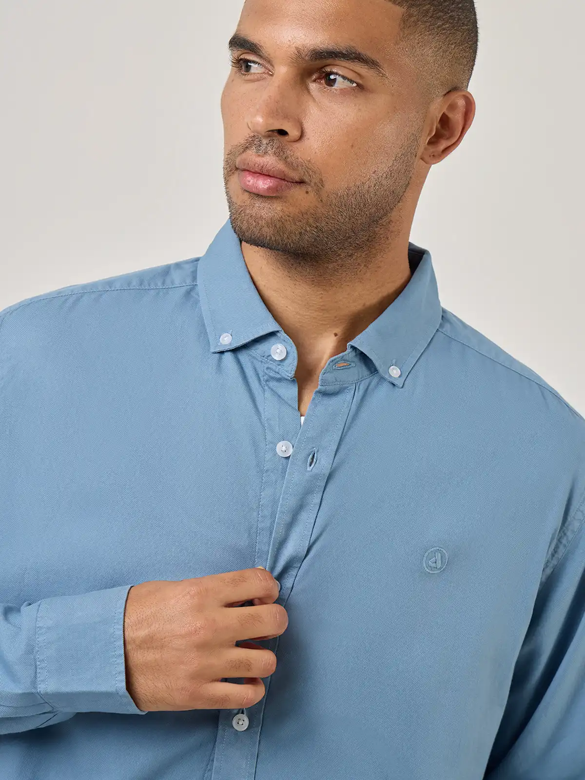 CAMISA MANGA LARGA HOMBRE DUNKELVOLK 100% ALGODON PIMA - 4