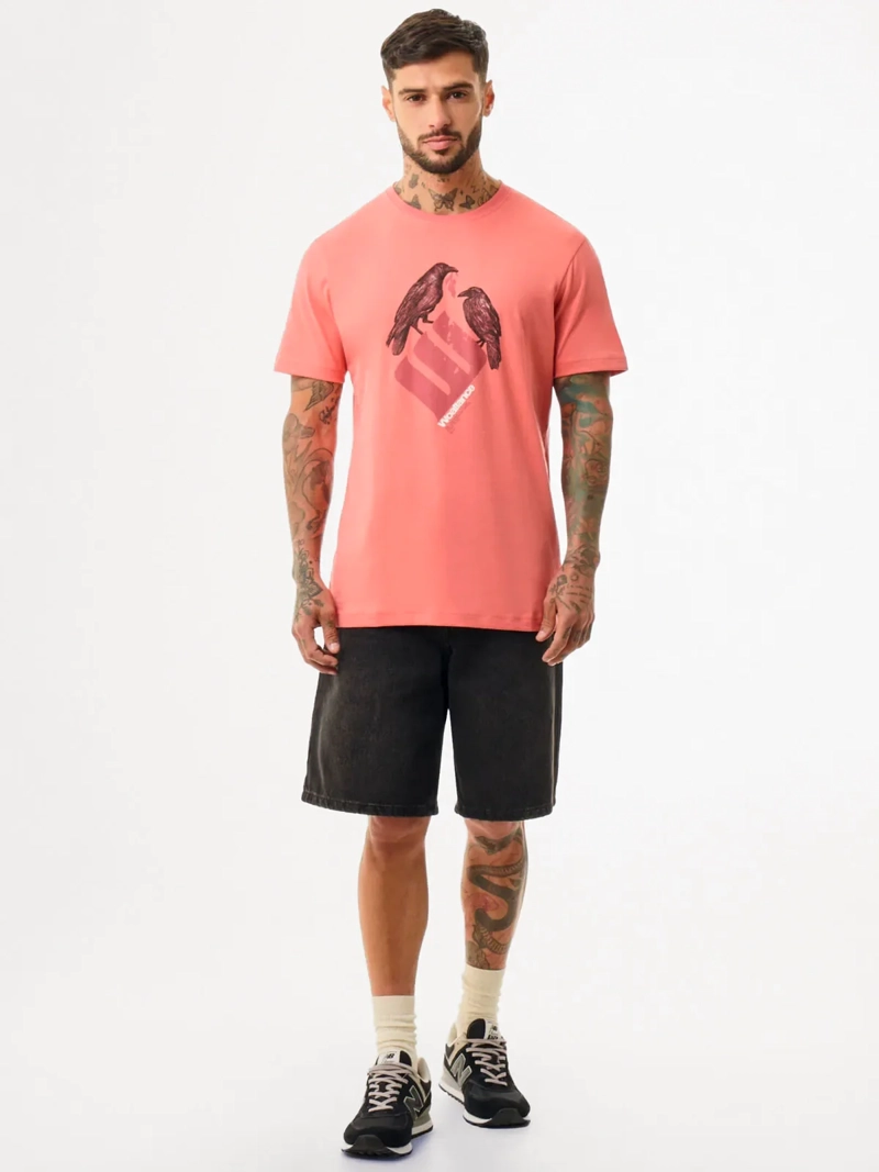 POLO MANGA CORTA HOMBRE WOALLANCE CLASICO CORAL - 5