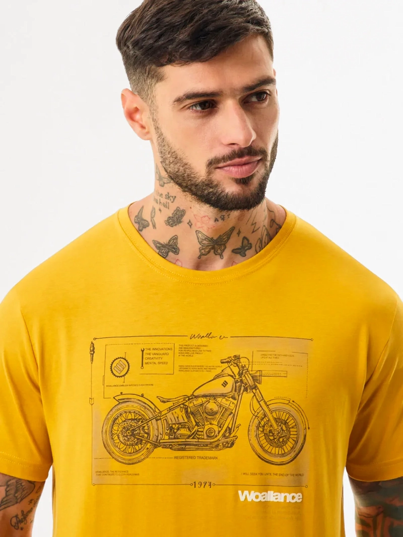 POLO MANGA CORTA HOMBRE WOALLANCE CLASICO MAIZ - 4