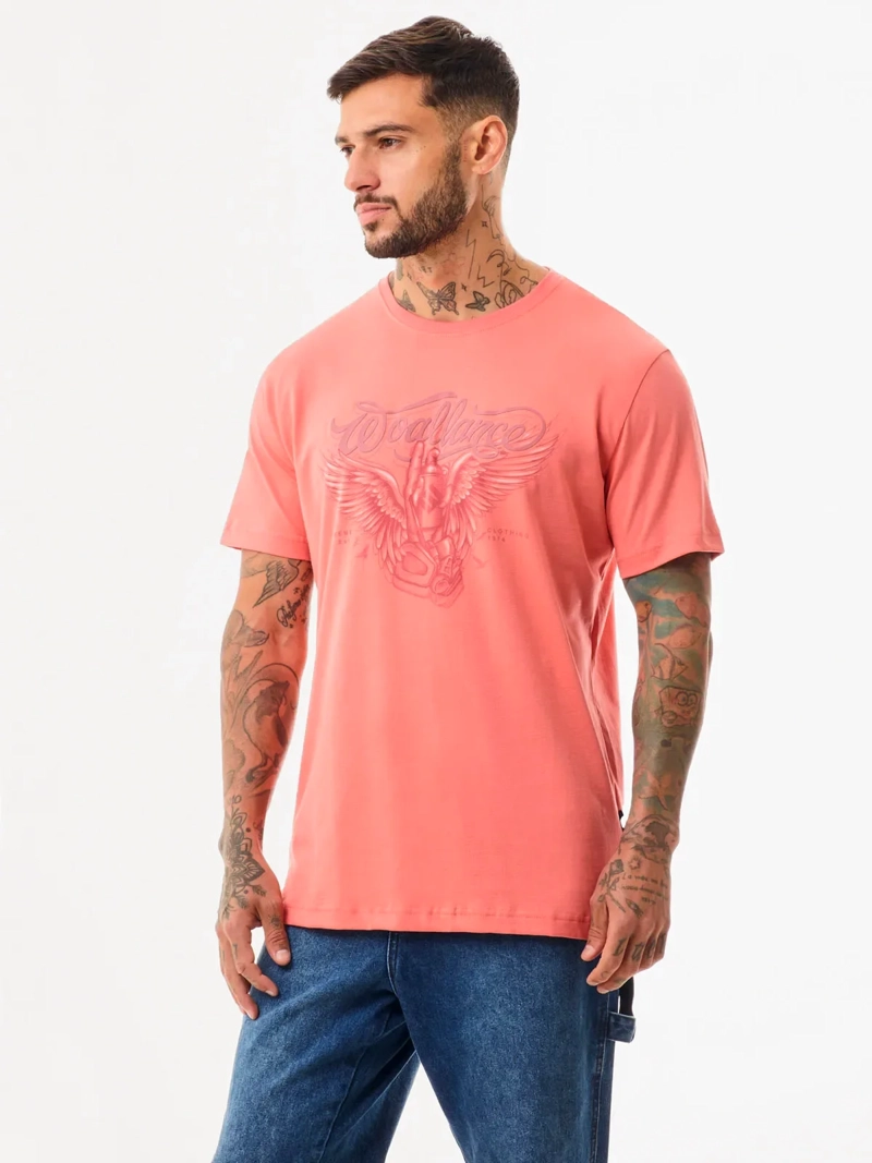 POLO MANGA CORTA HOMBRE WOALLANCE CLASICO CORAL - 3