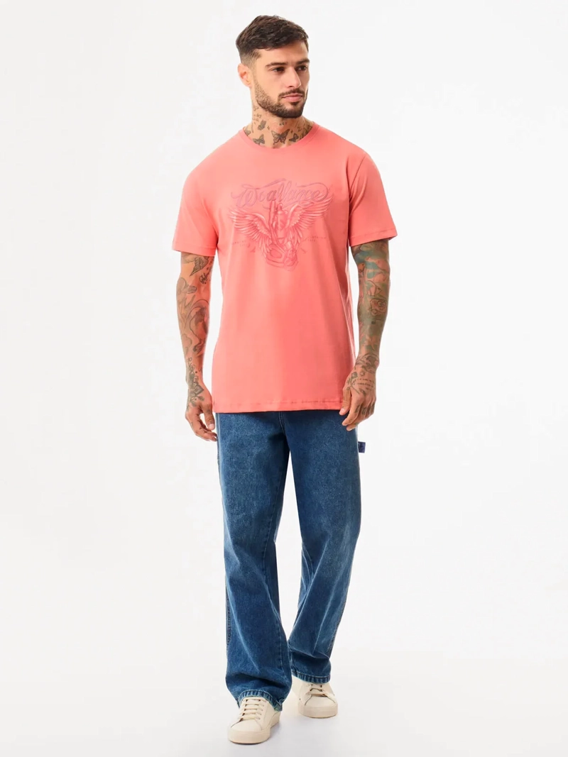 POLO MANGA CORTA HOMBRE WOALLANCE CLASICO CORAL - 5
