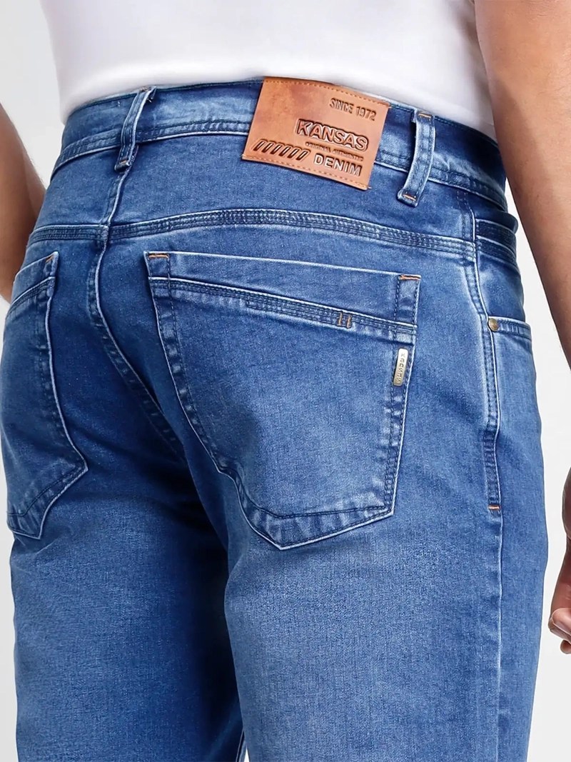 JEAN HOMBRE KANSAS JAGGER REGULAR CELESTE - 4