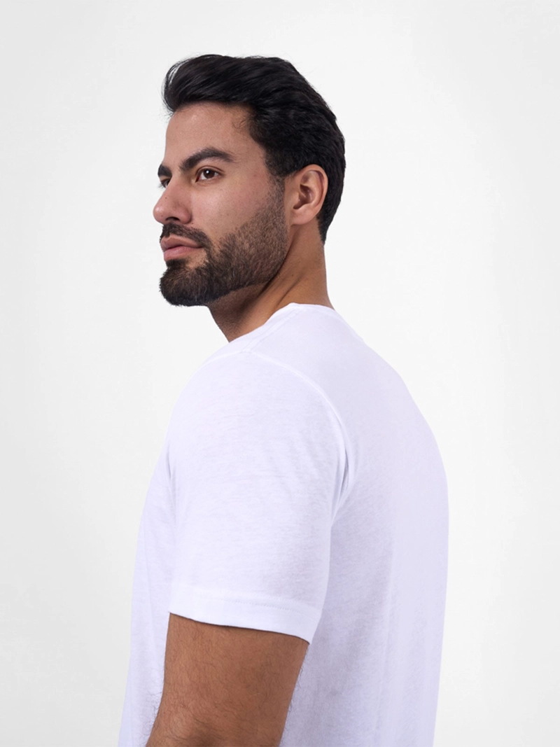 POLO ALGODÓN MANGA CORTA HOMBRE BRONCO SANTORINI BLANCO - 2