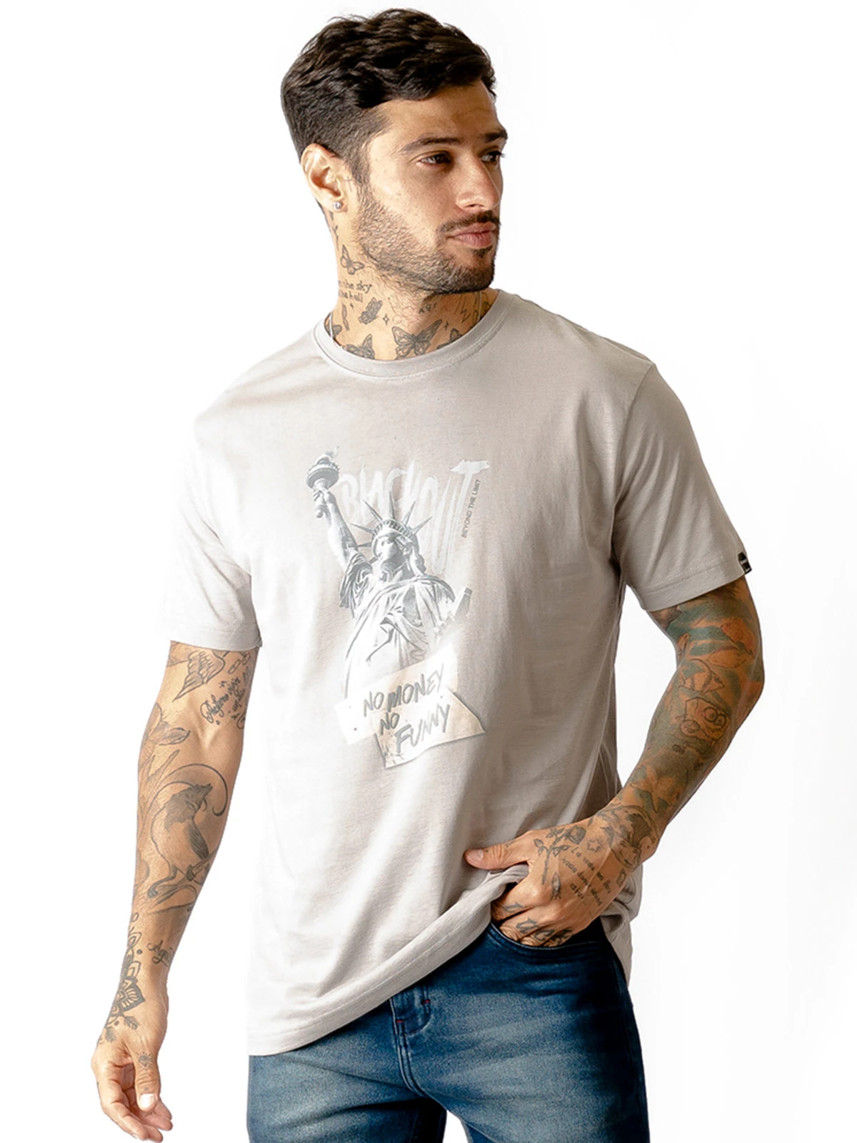 POLO MANGA CORTA HOMBRE BLACKOUT BÁSICO - 1