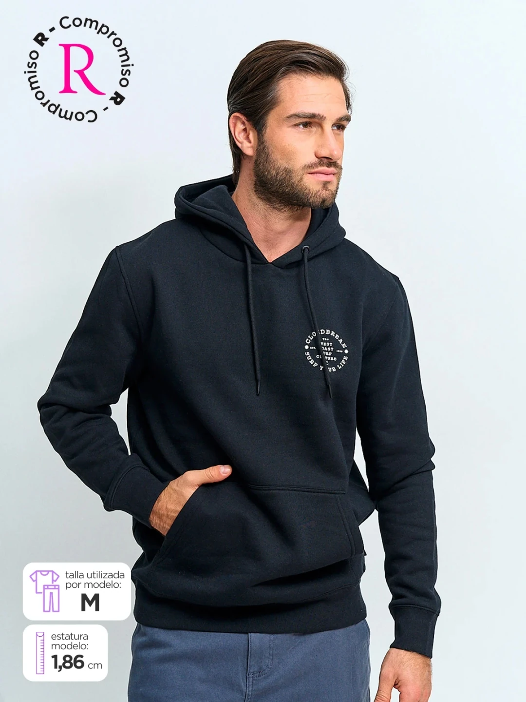 POLERA HOMBRE CLOUDBREAK HOODIE ANDREW - 1