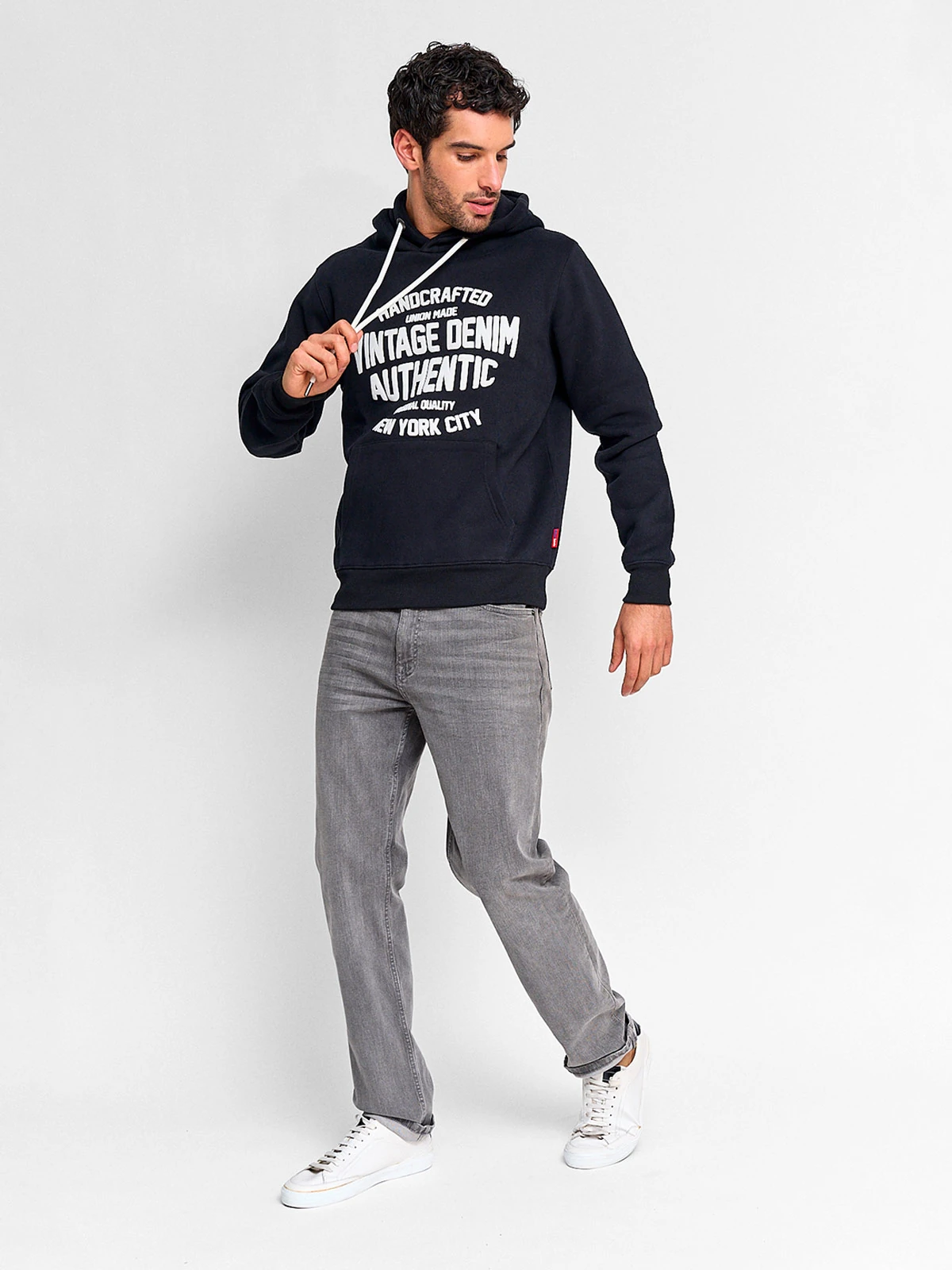 POLERA HOMBRE ROBERT LEWIS HOODIE ECO - 4